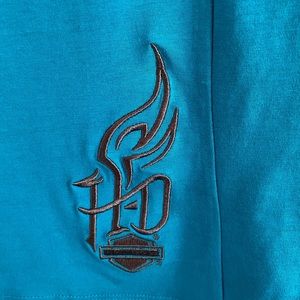 Brand new cotton with spandex key hole Harley Davidson T- shirt.